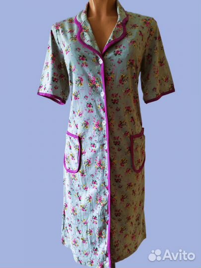 Халат домашний трикотажный 46-48р