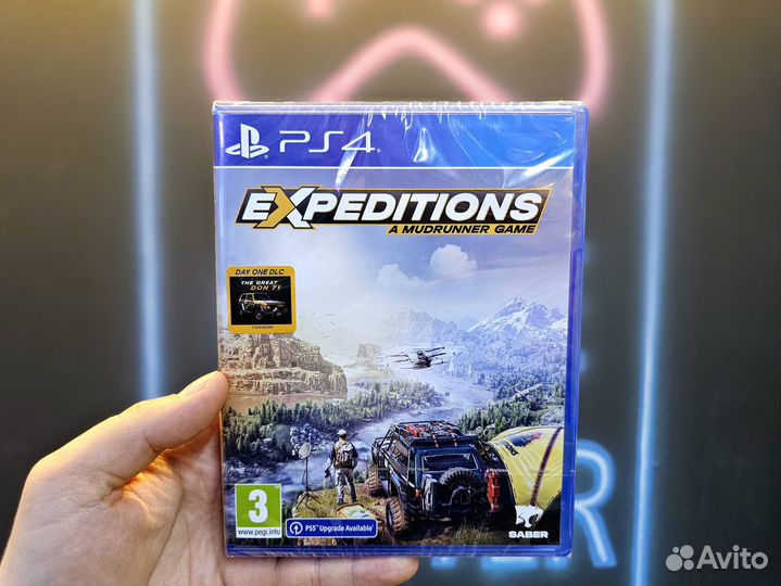 Диск ps4 Expeditions a mudrunner game, русская вер