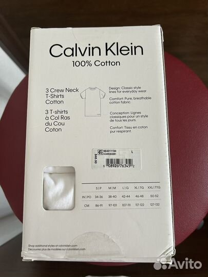 Calvin klein мужская футболка