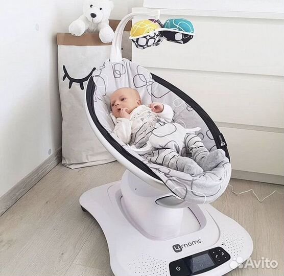 4 moms укачивающая качель с первых дней жизни