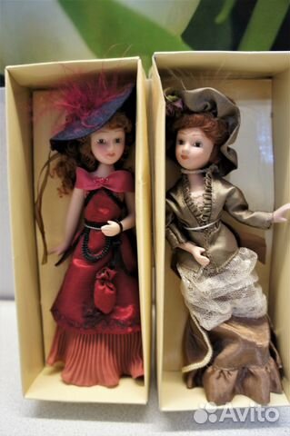 Куклы из журнала "Дамы эпохи"-2 штуки