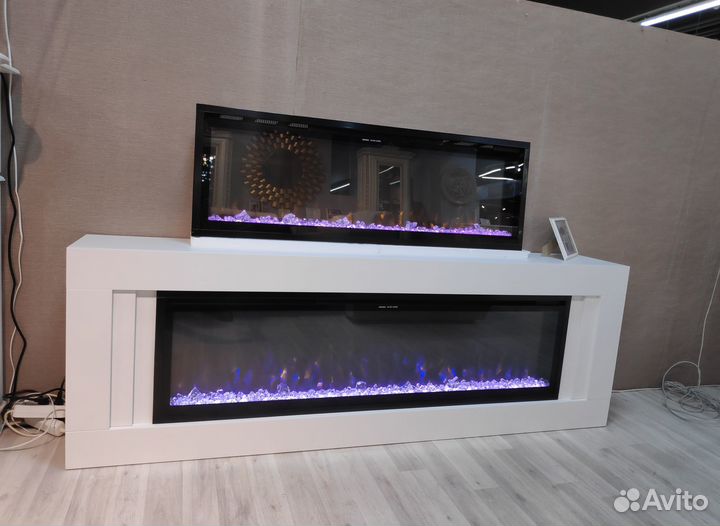 Линейные электрокамины. Камин электрический