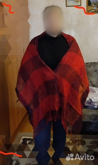 Палантин клетка, вискоза