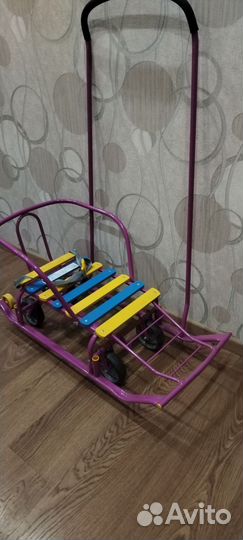 Детские санки с колесами