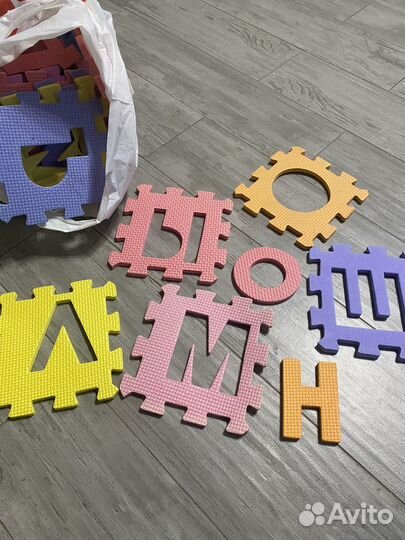 Мягкий коврик пазл