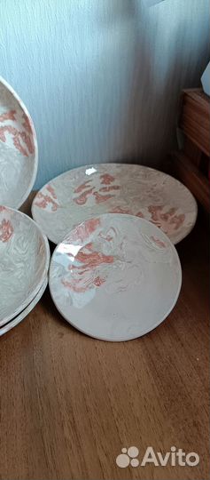 Набор тарелок ручной работы