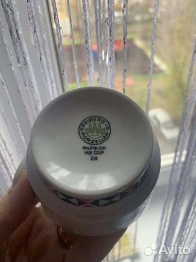 Фарфоровый, кофейный сервиз из гдр 1983