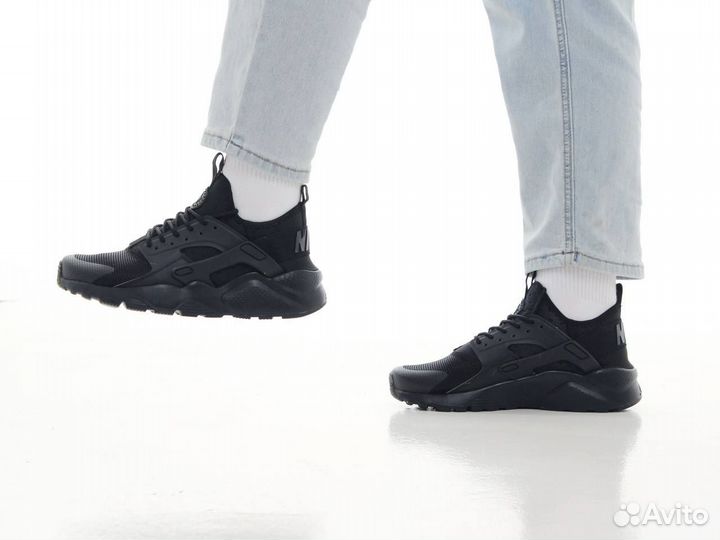 Кроссовки Nike Air Huarache black white