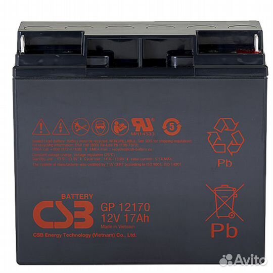 CSB GP 12170. Новый акб 12V 17Ah