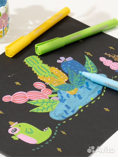 Акриловые маркеры Mideer, 12 шт