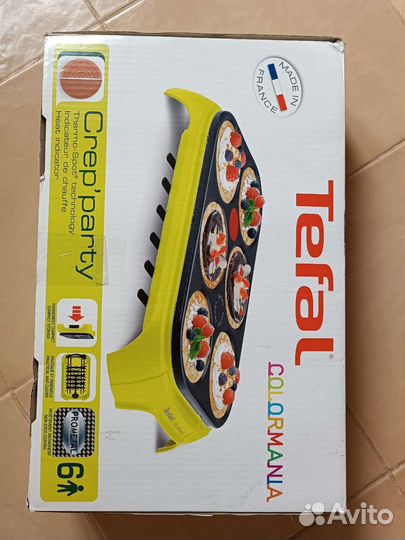 Электро блинница Tefal crep’party colormania