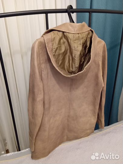 Плащ из натуральной кожи