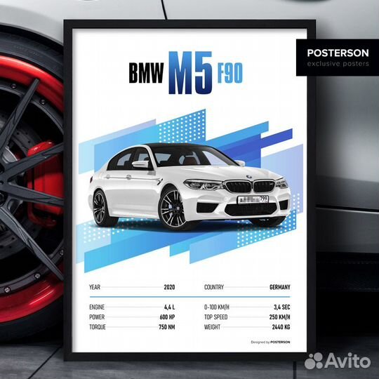 Постер с вашим авто