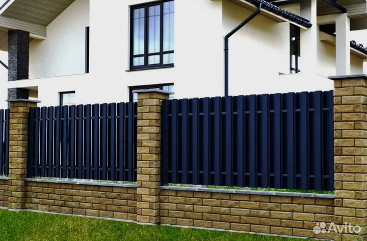 Забор из профлиста профессионально, калитки