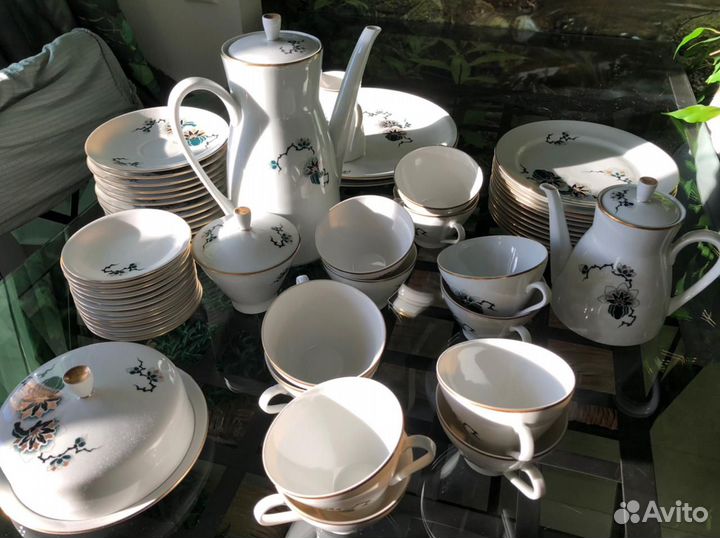 Винтажный Сервиз Freiberger Porzellan гдр