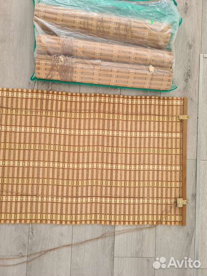 Рулонные шторы натуральный бамбук