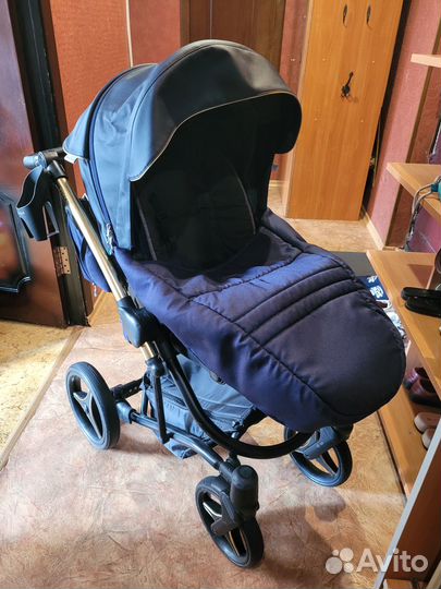 Коляска 2 в 1 эко кожа