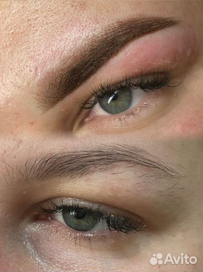 Модель брови губы