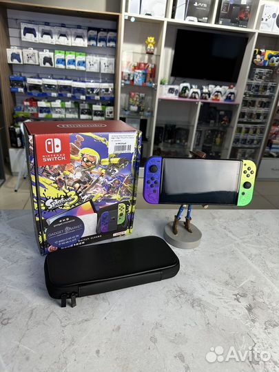 Nintendo switch oled splatoon прошитый с играми