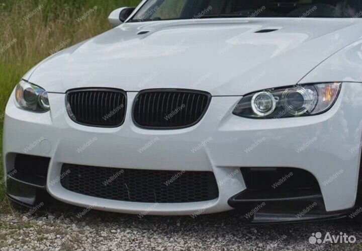 Клыки передние BMW 3 E92 E93 M3 стиль черные