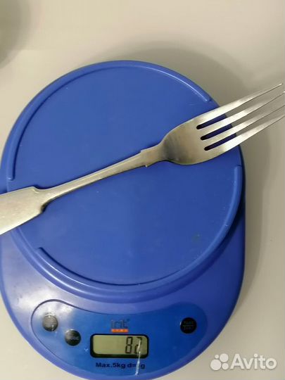 Большая серебряная вилка, 84 проба, царизм