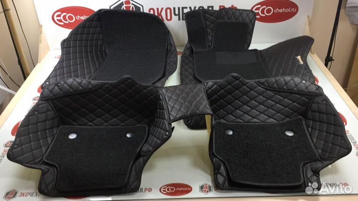 3D Коврики Range Rover Салон Багажник из Экокожи