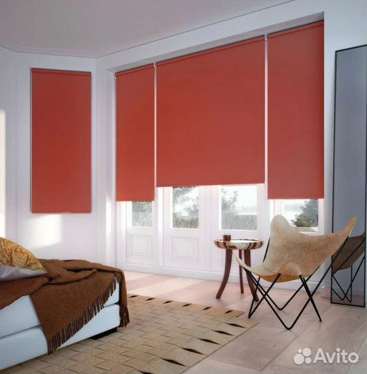 Рулонные шторы ночь