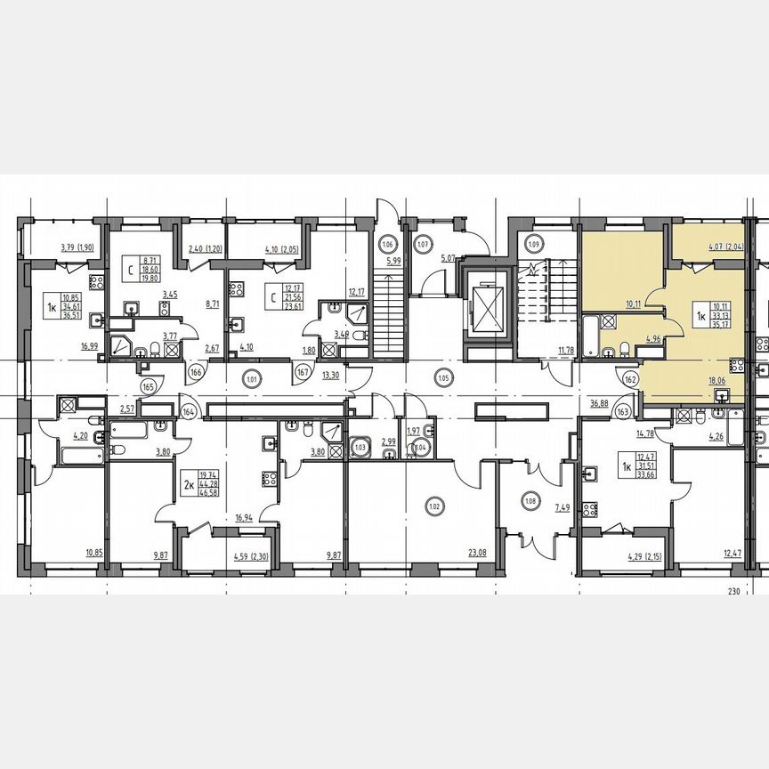 1-к. квартира, 35,2 м², 1/12 эт.