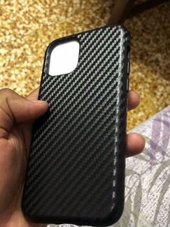 Чехол силиконовый для iphone11,11PRO.(под карбон)