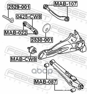 Болт с эксцентриком citroen C-crosser 2007-2012