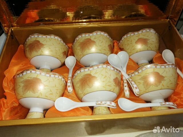 Набор креманок(мороженниц) керамических