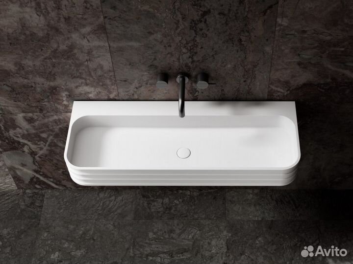 Раковина подвесная Stein белая матовая