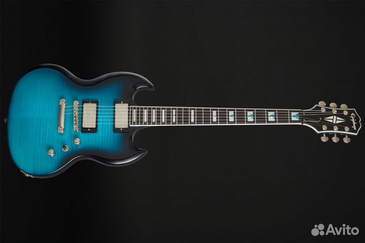 Epiphone Prophecy SG Red/Blue Tiger Aged Gloss