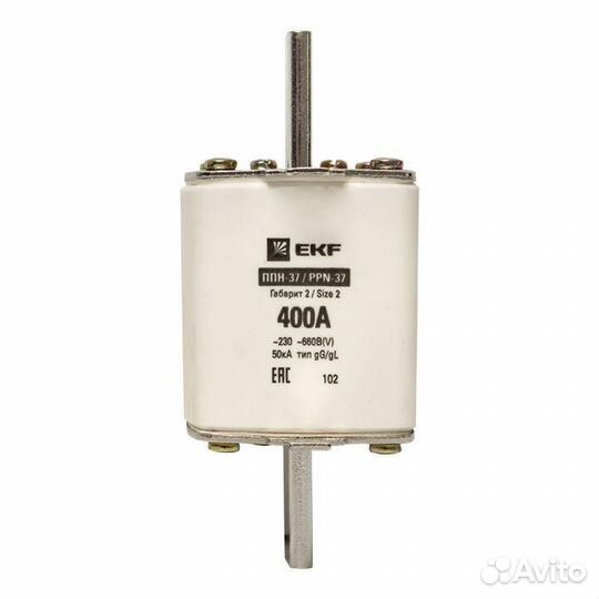 Вставка плавкая ппн-37 400/400А габарит 2 PROxima EKF fus-37/400