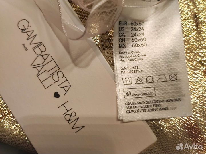 Новый платок шелковый H&M Giambattista Valli