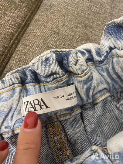 Джинсы zara 34 размер, бананы