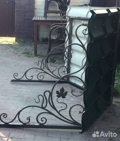 Козырек кованный