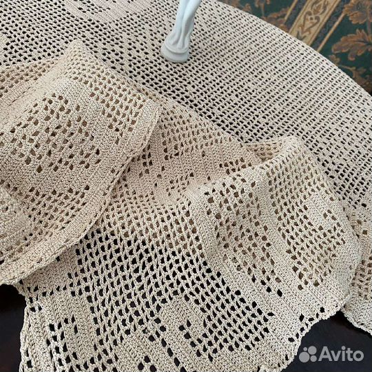 Чайная скатерть. Вязаная
