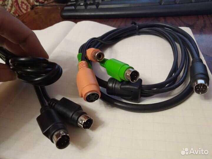 Стерео Аудио кабель S-video (папа-папа) DIN 5/DIN3