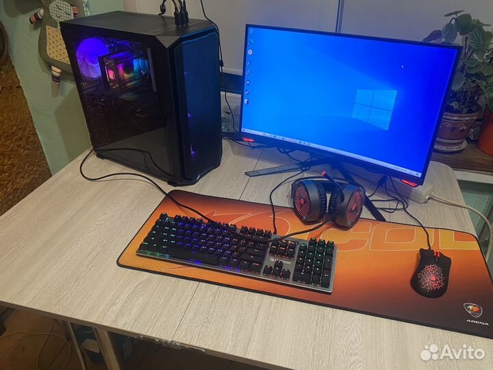 Игровой пк ryzen 5 5600, rx 6600 xt