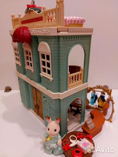 Sylvanian families ресторан, модный бутик,обувной