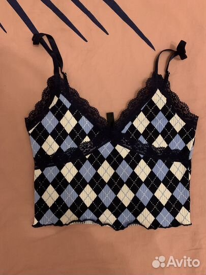 Кружевной топ y2k