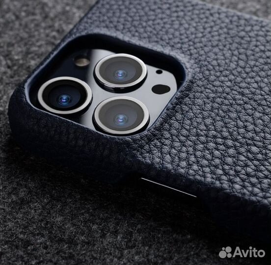 Кожаный чехол накладка iPhone 14 Pro Max