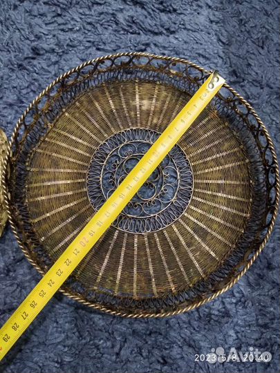 Ваза конфетница, фруктовница хлебница. Скань. СССР