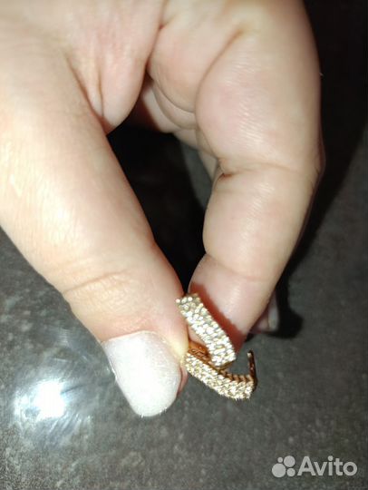 Золотые серьги дорожки