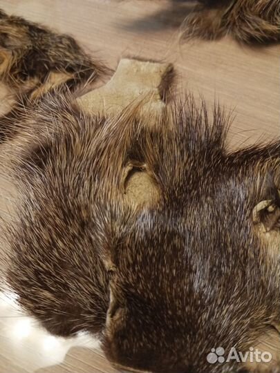 Меховые обрезки нутрии фабричные