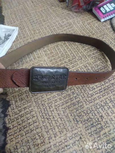 Мужской кожаный ремень