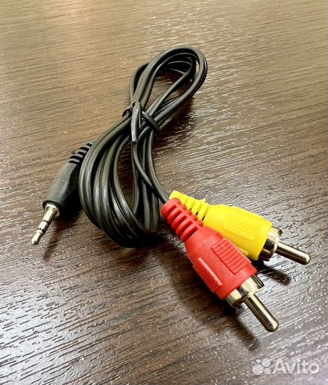 Кабель 3RCA-AUX, тюльпаны на 3.5 Jack