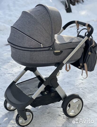 Коляска Stokke crusi black melange 2в1