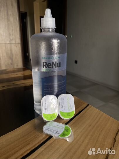 Раствор для линз и линзы -2,5